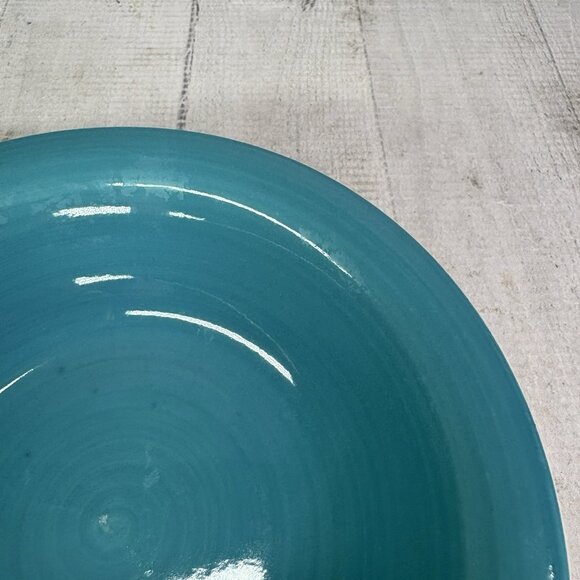 Dover & York DYO1 CIRCLES Rings Swirl Aqua Stoneware Cereal Soup Bowls Set of 2 - Picture 13 of 16